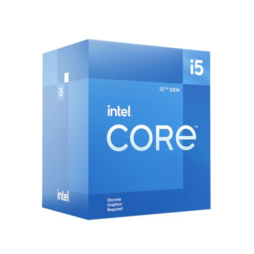 Intel Core i5-12400F, procesador para equipos de sobremesa de 12a generación; Frecuencia base 2.5 GHz, 6 núcleos, LGA1700, RAM DDR4 y hasta 128 GB DDR5