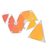 Nanoleaf Shapes Mini Triangle Expansion Pack, 10 Mini Triángulos LED Adicionales - Apliques de Pared Modulares, Luces Led Inteligentes RGBW 16M Colores WiFi, Compatible Alexa, Decoración y Gaming