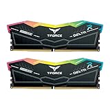 TEAMGROUP T-Force Delta RGB DDR5 32GB Kit (2x16GB) 6000MHz (PC5-48000) CL40 Módulo de Memoria de Escritorio Ram (Negro) para Z690 - FF3D532G6000HC38ADC01